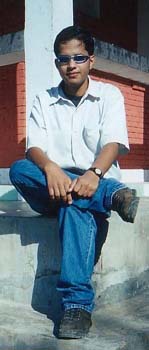 This is my brother Aakash Dawadi. Currently he reads in Pulchowk Campus B.E. in Electronics