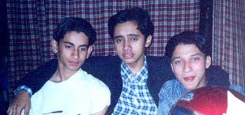 Puran, Me and Bishnu starting from left